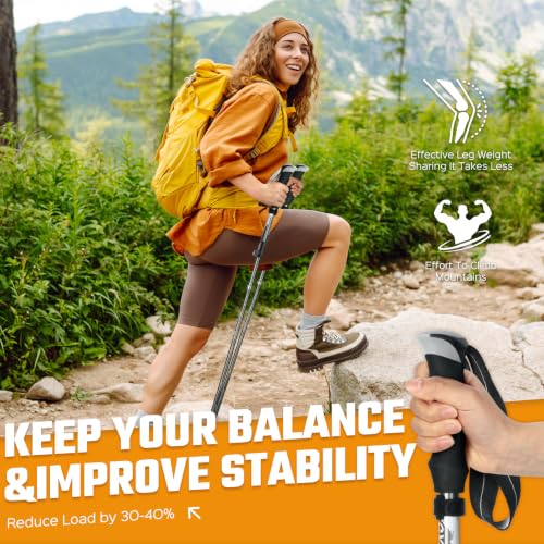 Hiking Poles Collapsible (2 Count)