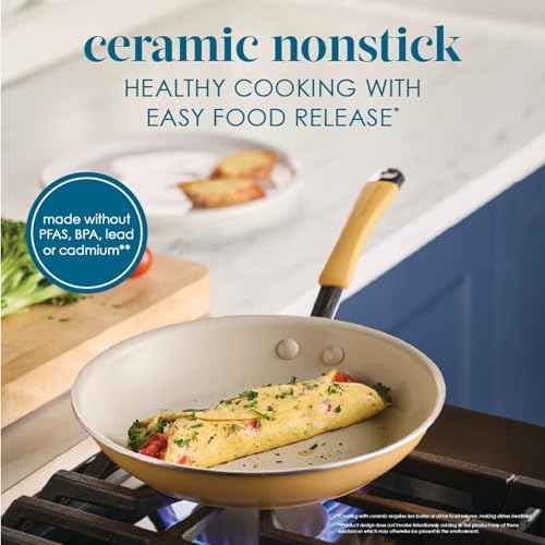 Cucina Ceramic Nonstick Cookware Pots and Pans Set