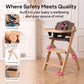 Beyond Junior Convertible Wooden High Chair with Removable Tray