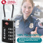 TSA Approved Luggage Locks with Search Alert Indicator (3 Count)