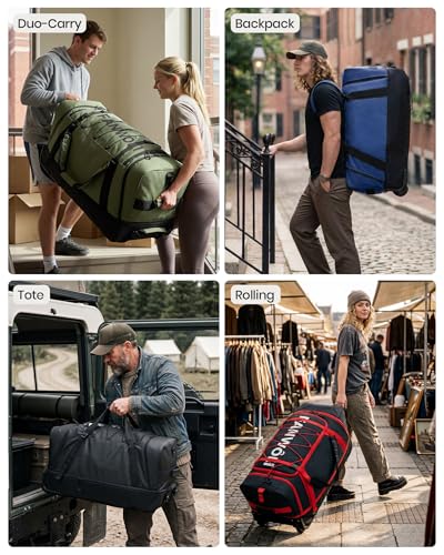100L Rolling Duffle Bag with Wheels