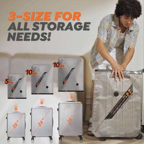Rechargeable Wireless Pump Travel Storage Bags Set (26 Count)