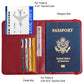 Premium Passport Holder for Travel RFID Blocking Passport Cover Slim