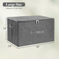 Fabric Storage Bins with Zipper Lids (2 Count)