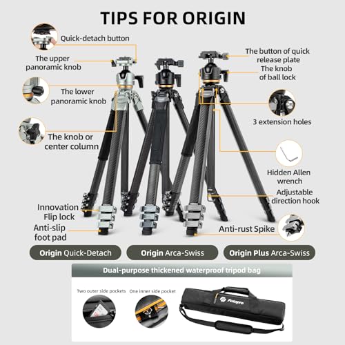 Compact Carbon Fiber Travel Tripod