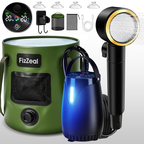 Portable Camping Shower with LED Display & 5 Speed