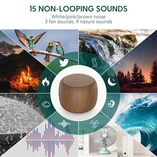 Pocket Mini Portable White Noise Machine for Travel (2 Count)