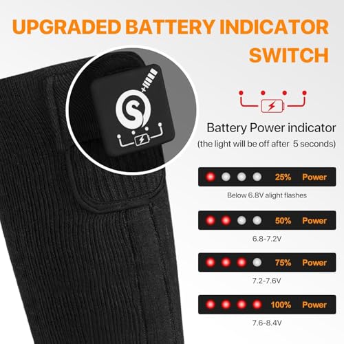 Upgraded Rechargeable Electric Heated Socks