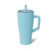 BrüMate Era 30 oz Tumbler with Handle & Straw | 100% Leakproof Insulated Water Bottle Tumbler with Lid & Flexible SoftSip Straw | Made of Stainless Steel | Cup Holder Friendly | 30oz (Glacier)