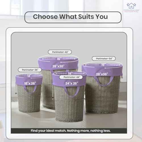 LFH Home Cotton Rich Large Premium Canvas Laundry Bag (6 Count)
