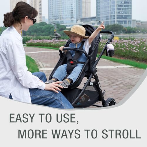 2-in-1 Convertible Baby Stroller for Newborn to Toddler