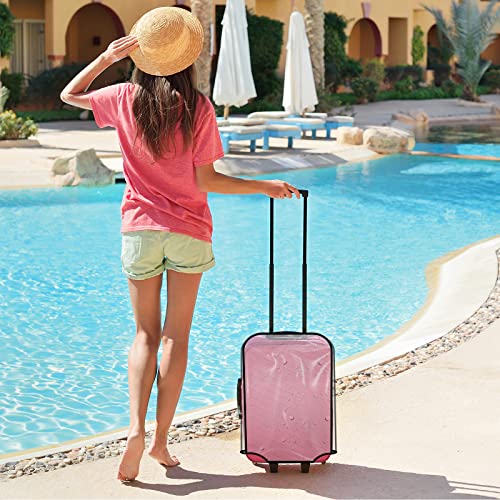 Luggage Cover 20 Inch Clear Suitcase Cover 0.4mm Thick PVC Transparent