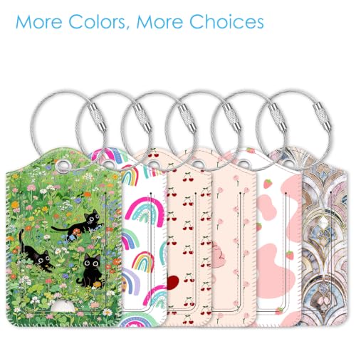 Luggage Tags Privacy Cover ID Label for Travel Bag Suitcase (2 Count)