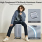 28 Inch Checked Luggage with Cup Holder and USB Ports