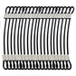 1/8"(3mm) Wire Diam Stainless Steel Cable Eyelets Loops Short Rope Lanyard Safety Tether Chain Lock with Vinyl Coated Cover, 20Pcs 6" Long Black (20 Count)
