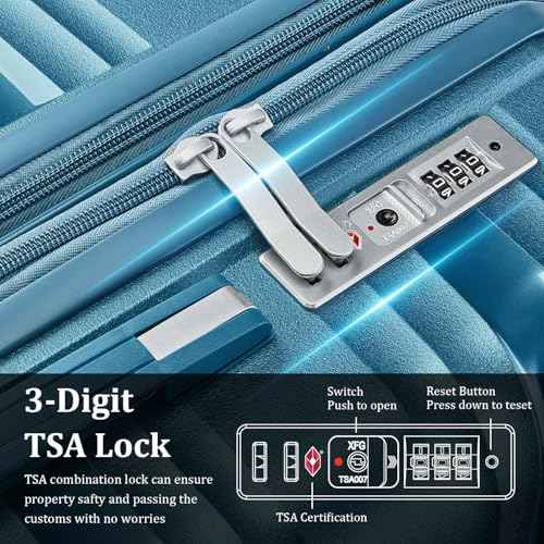 Luggage Sets 6 Piece Expandable Suitcase (6 Count)