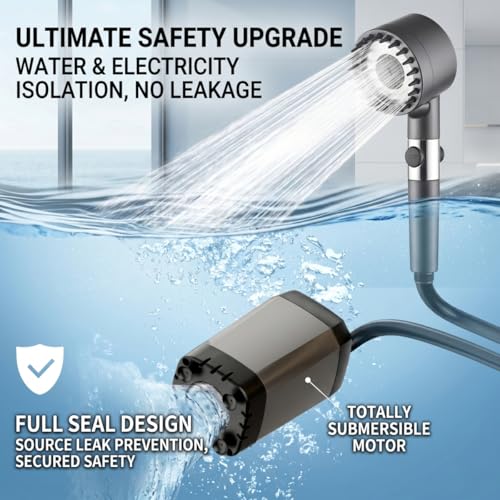 Portable Shower for Camping with 1500W Heater