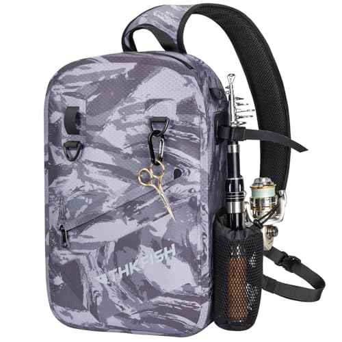 IPX8 Waterproof Fishing Backpack with Rod Holder