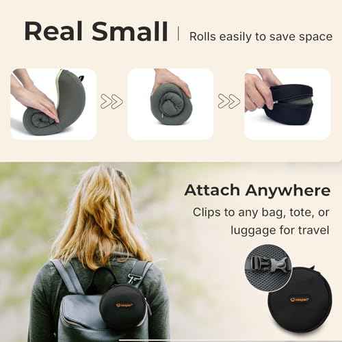Ergonomic Travel Neck Pillow for Airplanes & Cars