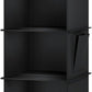 YOUDENOVA Hanging Closet Organizer, 3-Shelf Closet Hanging Storage Shelves, Black