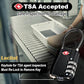 5pcs TSA Approved Luggage Locks with 10pcs Zipper Locks (5 Count)