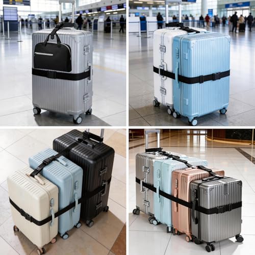 3 Packs Luggage Straps for Suitcases