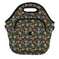 LunchTote Zippered Bag Insulated Neoprene Caddy (English Garden Picnic / X-Large 6.5 Quart Lunch Tote)