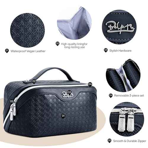 Travel Makeup Bag for Women (3 Count)