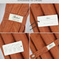 Folding Umbrella Real Wood Handle Herringbone Gold Flame