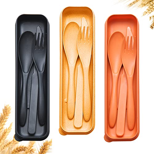 Reusable Travel Utensils Set with Case (9 Count)