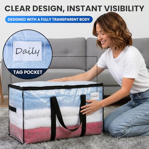 2 Pack Clear Extra Large Moving Bags (2 Count)