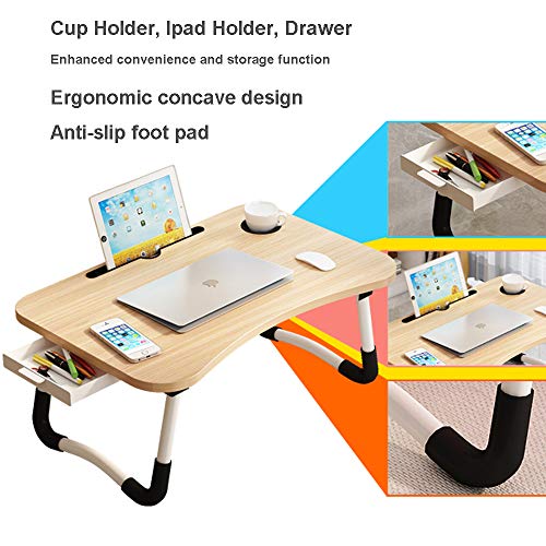 23.6" Lap Desk with Storage Drawer