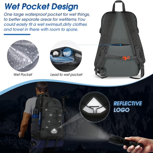 Hiking Backpack 40L Packable Lightweight Camping Daypack Men Women