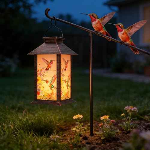 Hummingbird Solar Lanterns Outdoor Waterproof