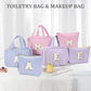 Initial Toiletry Bag Travel Makeup Bag for Women