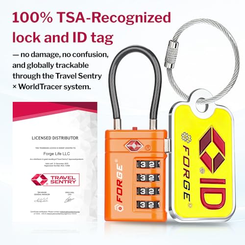 Open Alert TSA Approved Luggage Locks