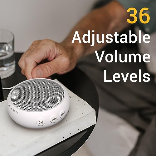 Small Sound Machine Mini White Noise Machine for Baby Kids Adult with 32 Soothing Sounds 32 Volume Levels Sleep Brown Noise Machine for Travel Office Privacy with 4 Timer & Memory