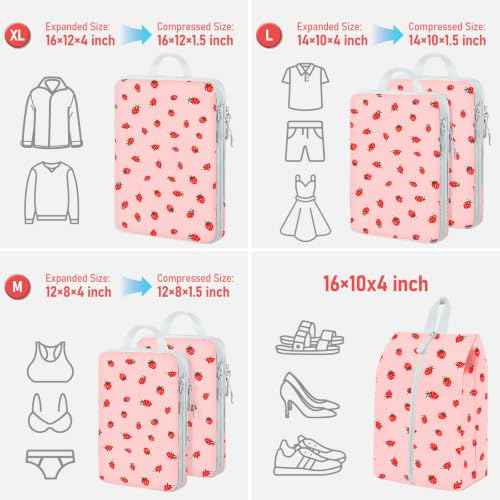 6 Set Compression Packing Cubes