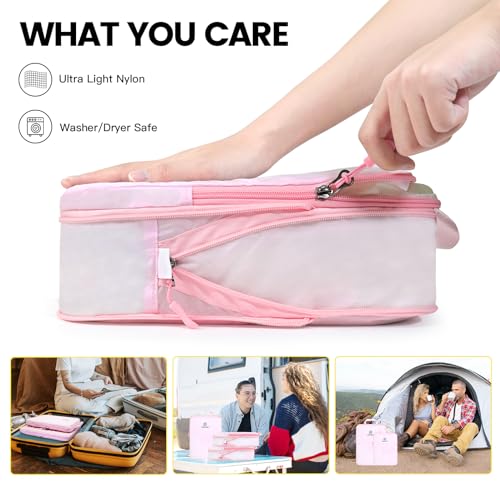 7 Set Compression Packing Cubes for Travel (7 Count)