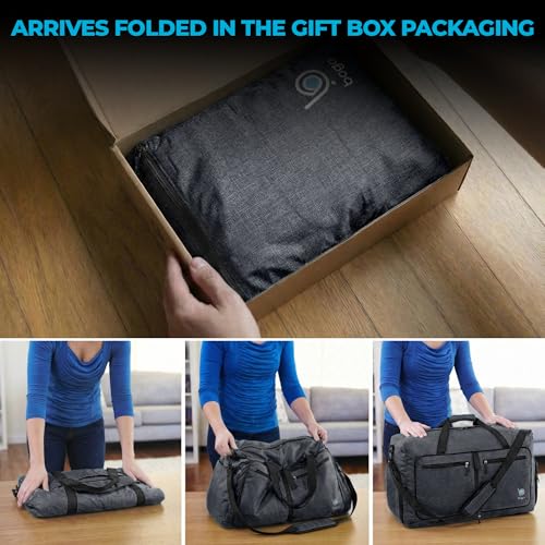 Travel Duffle Bag for Women & Men. Extra Large Foldable Duffel Bags