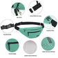 Large Green Crossbody Fanny Pack Belt Bag for Women Men Passport Bag