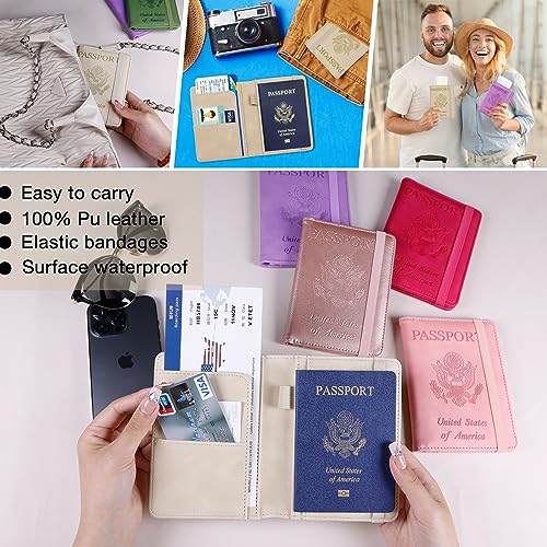 Premium Leather Passport Holder Covers Case