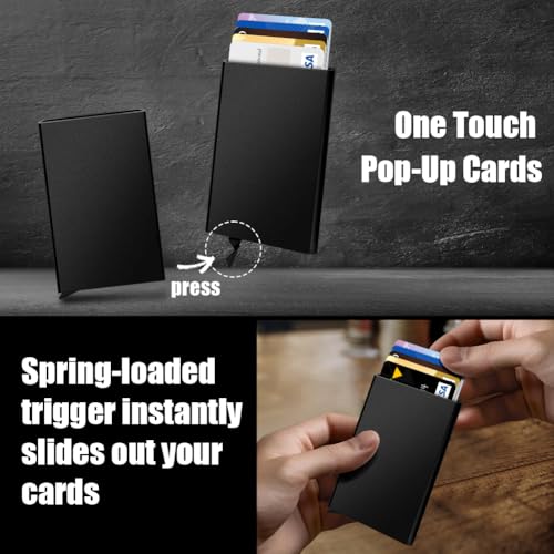 Slim Minimalist Wallet RFID Credit Card Holder for Men