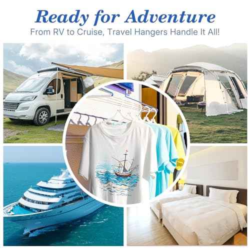 White Travel Hangers 10 Pack (10 Count)