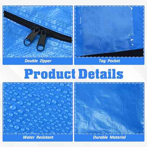 4 Pcs 176 Gallon Extra Large Moving Bags Heavy Duty Storage Bag (4 Count)