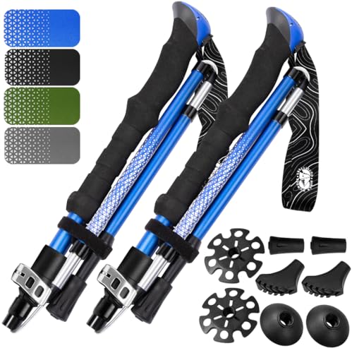 Premium Foldable Hiking Poles by USA Brand