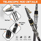 Collapsible Telescopic Fishing Rod Pole and Reel Combo Starter Kit