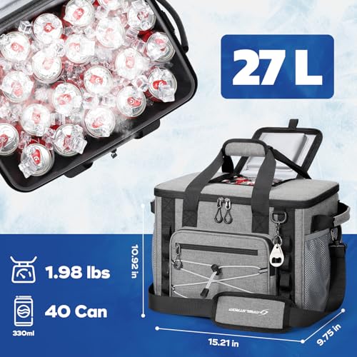 40 Can Leakproof Soft Cooler Bag with Quick Access Opening