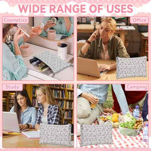12 Pieces Cosmetic Bag for Women (12 Count)