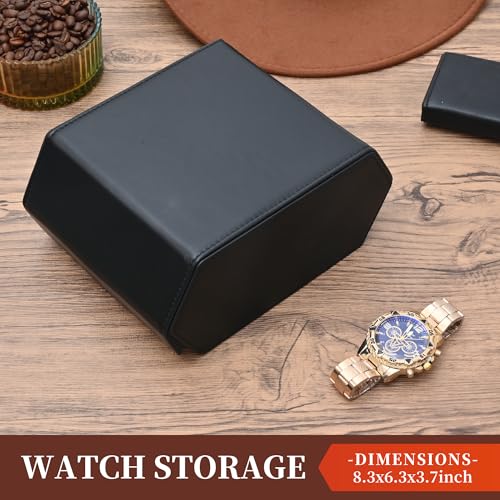 Watch Roll Travel Case for 4 Watches Storage and Organizer